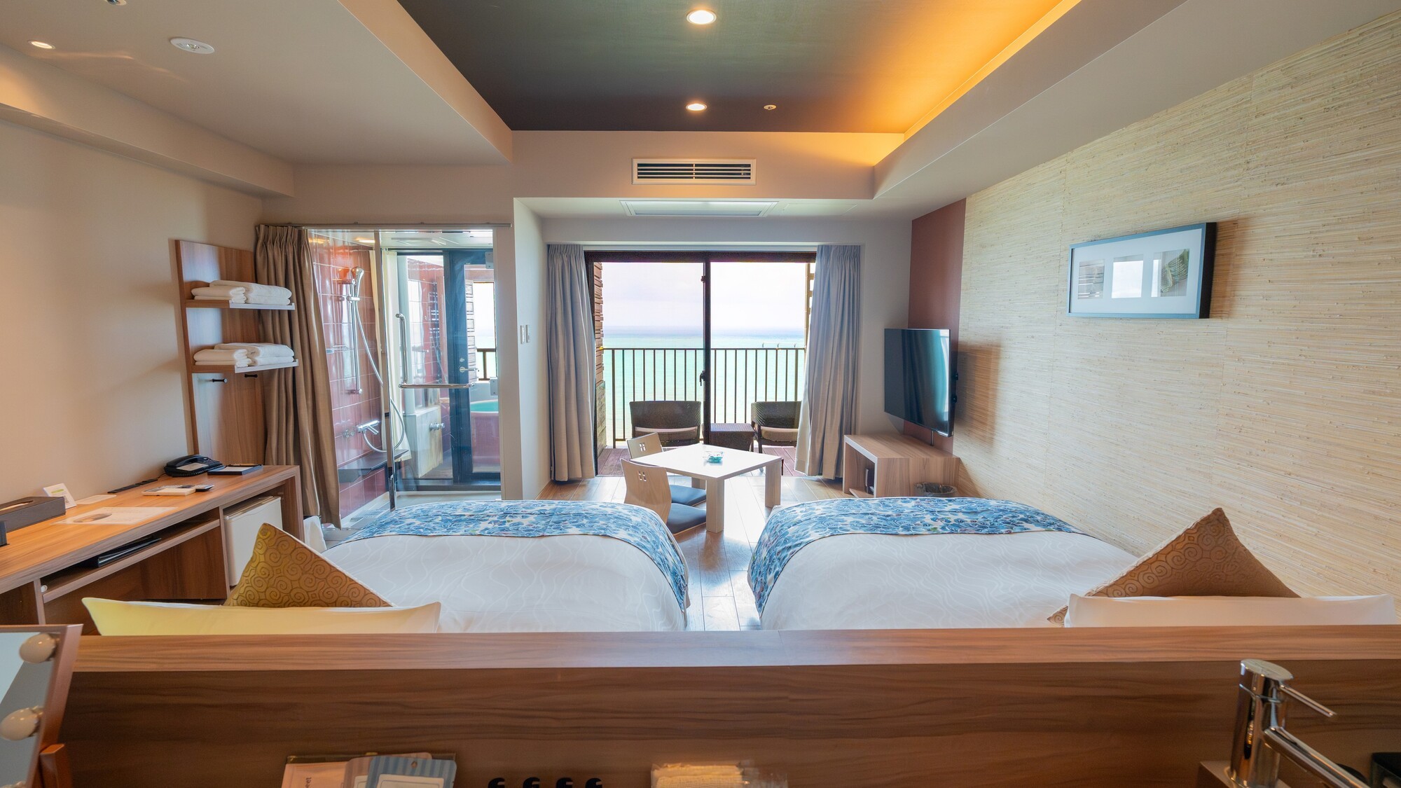 どこまでも広がるオーシャンビューの至福な空間