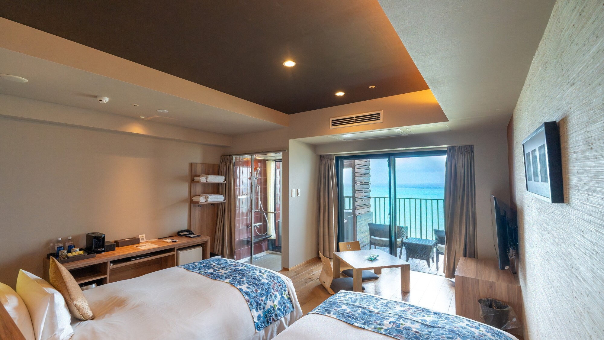 31.88㎡　シングルベッド2台（ベッド幅120cm）