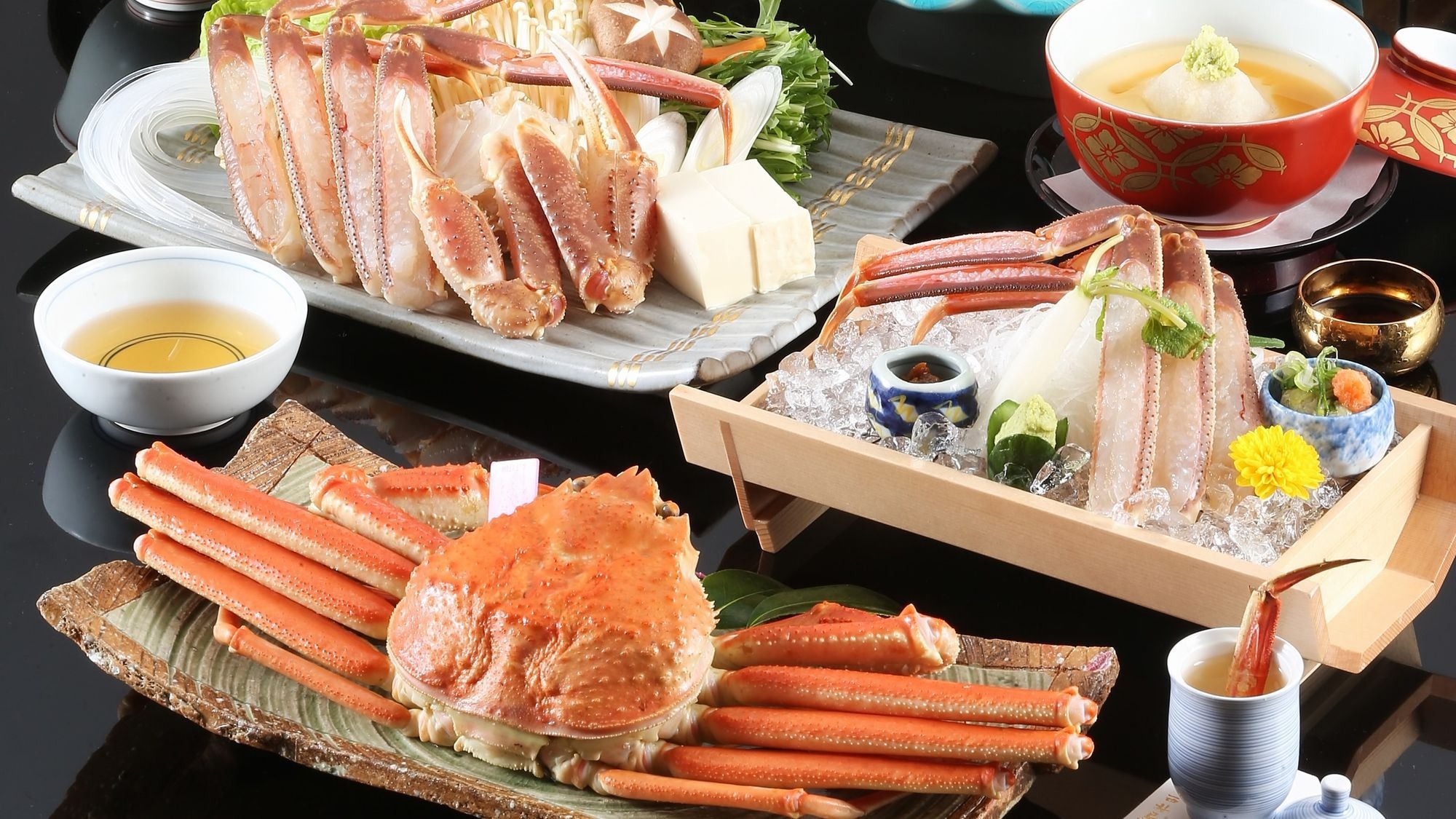 一番人気！【特選かにづくし『かに招月』×夕食個室ダイニング又は小宴会場】地物松葉かに一人2杯！