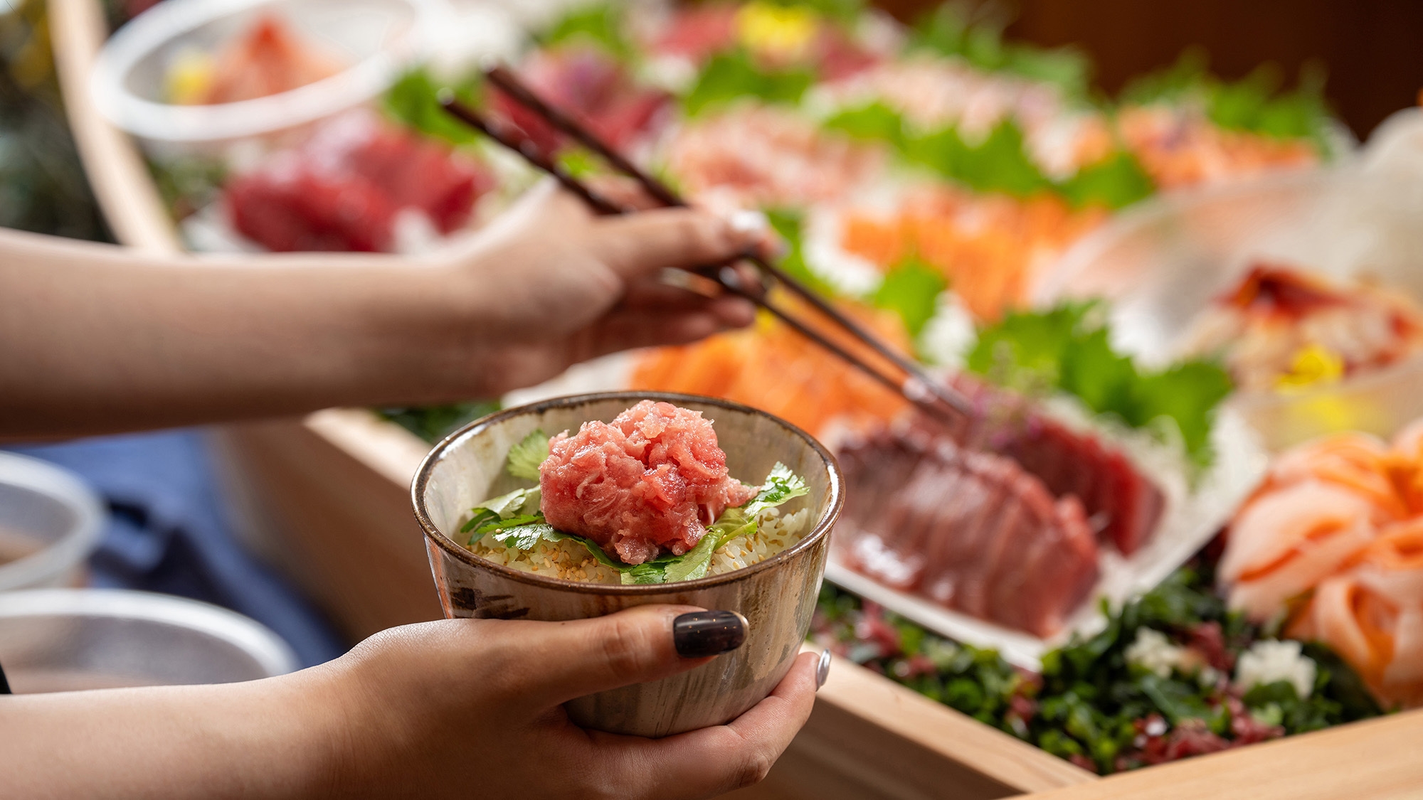 【期間限定｜朝食付】■第2期：福島県「また来て。」割対象。名物「セルフ海鮮丼♪」ふくしまを味わう朝食