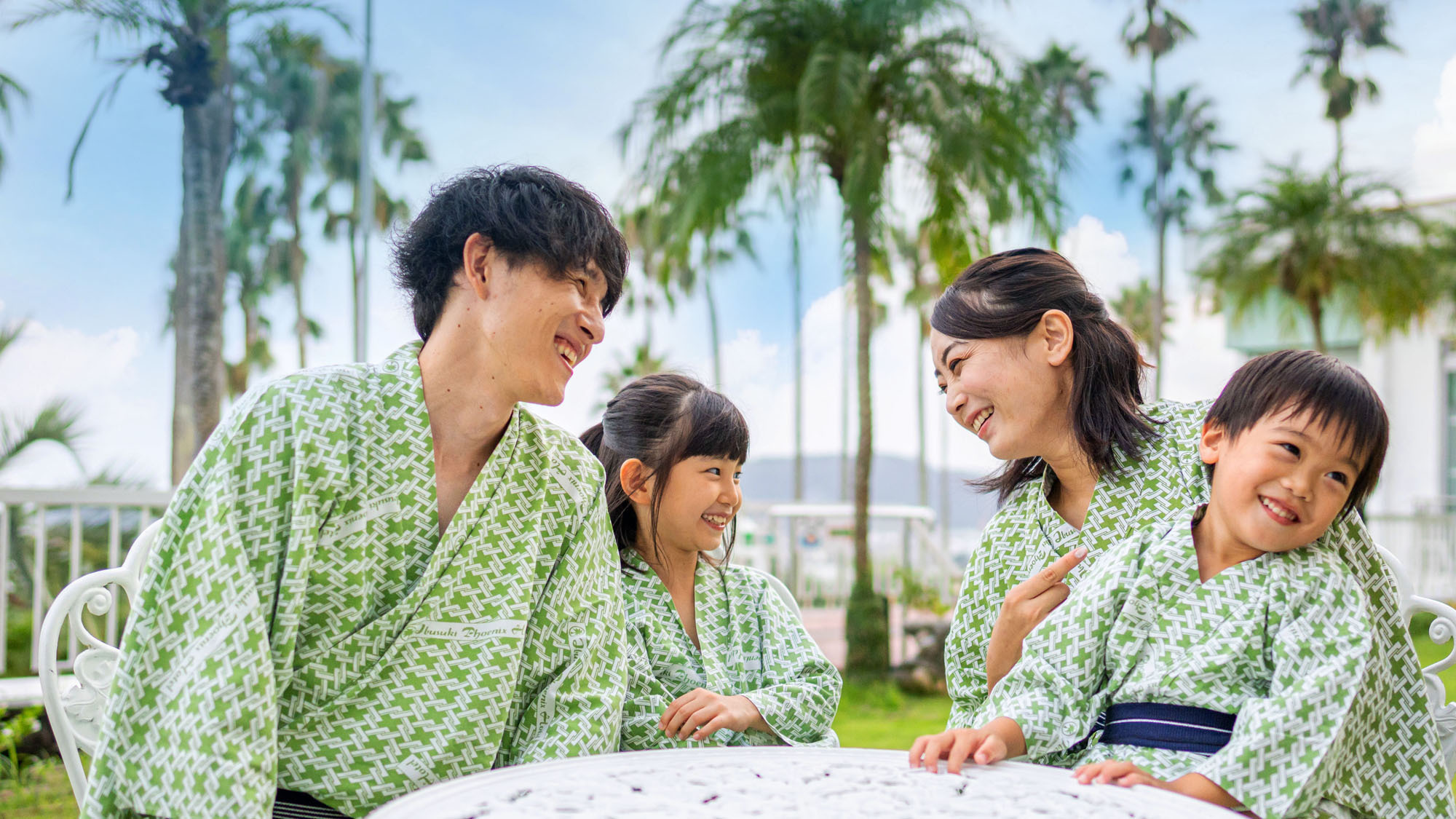 ■テラスで湯涼み■