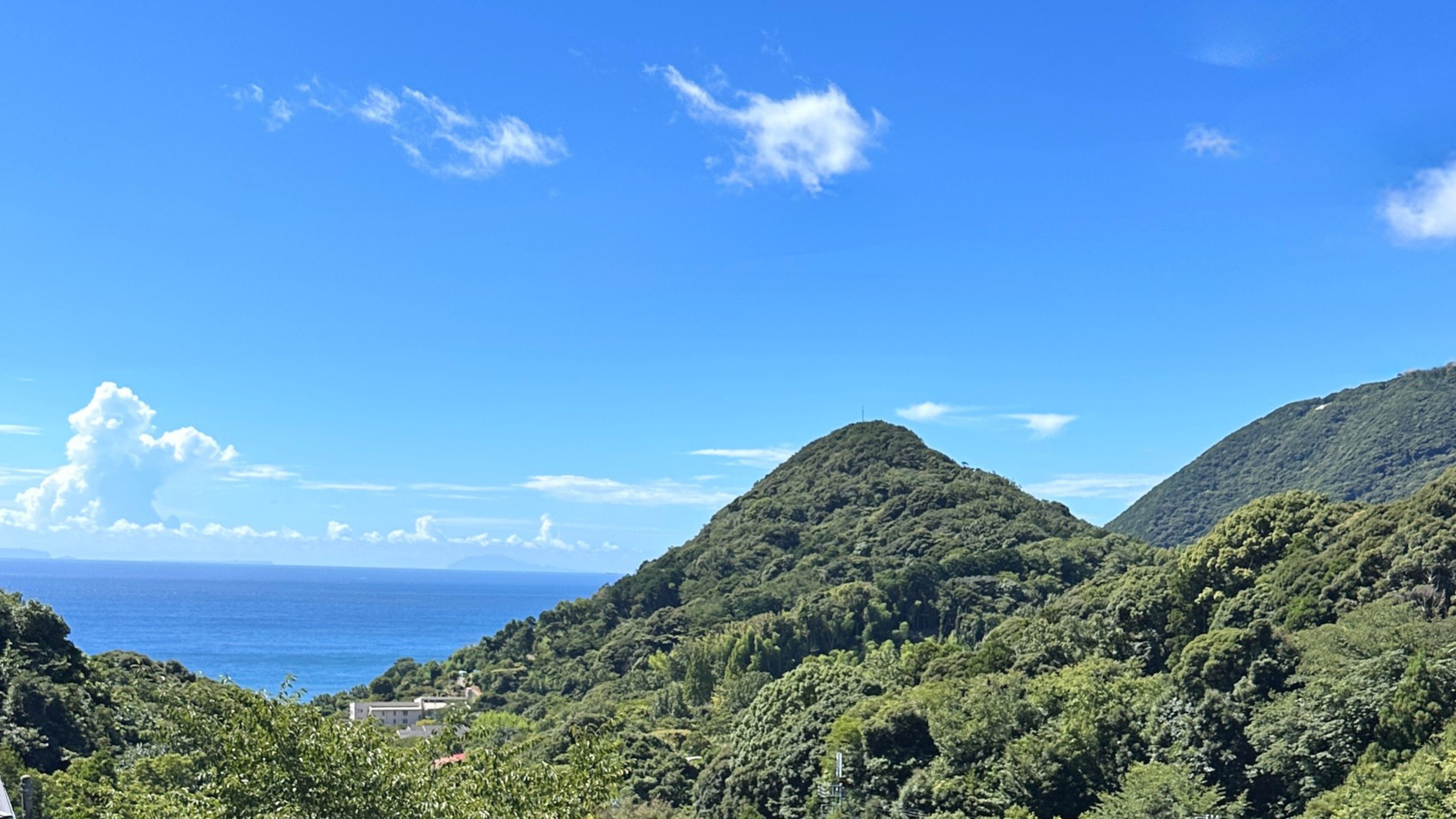 海抜100ｍに位置する当館からの景色はまさに絶景♪