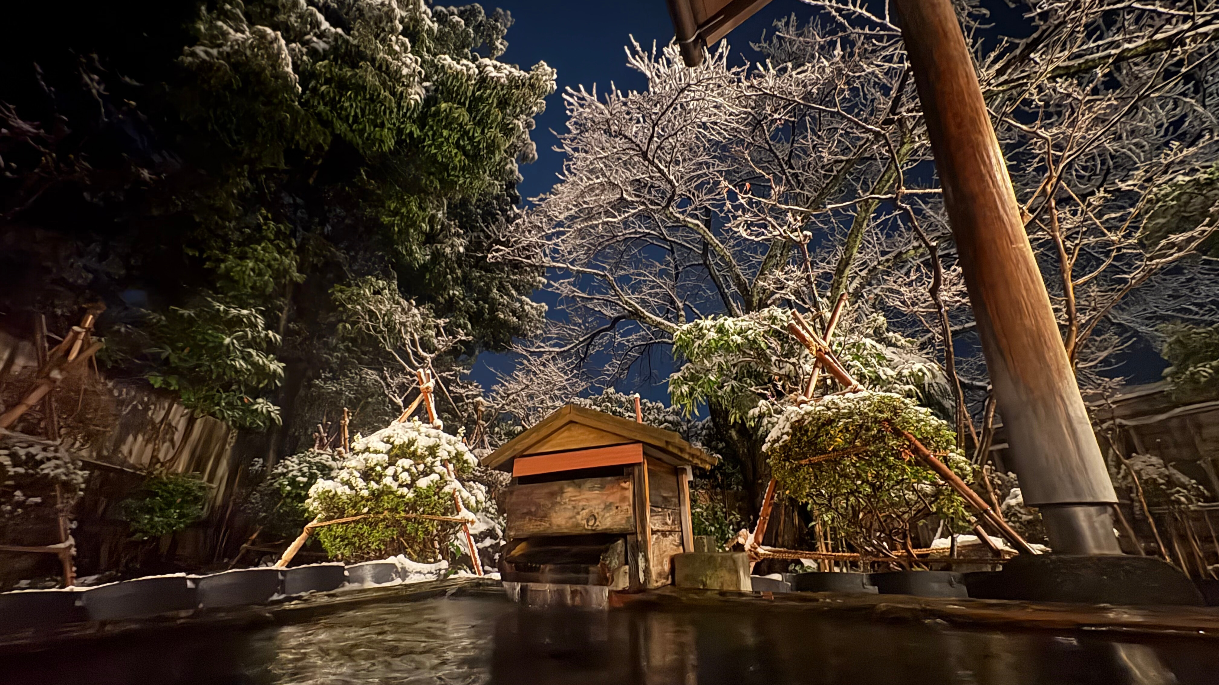 ひのき　露天風呂