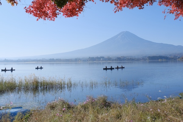 紅葉と富士山