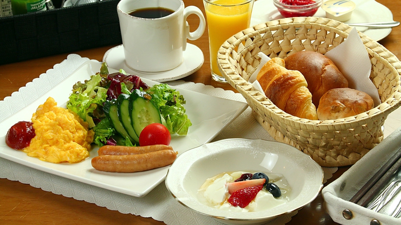 ◆朝食付きプラン◆メニューは「和食」「洋食」日替わりで！一日の元気の源は当館自慢の絶品朝食♪