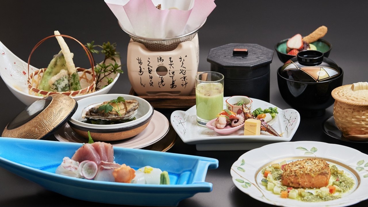 【春夏秋】◆日本海と大地の恵み◆ 〜グレードアップコース 天然あわび料理付〜