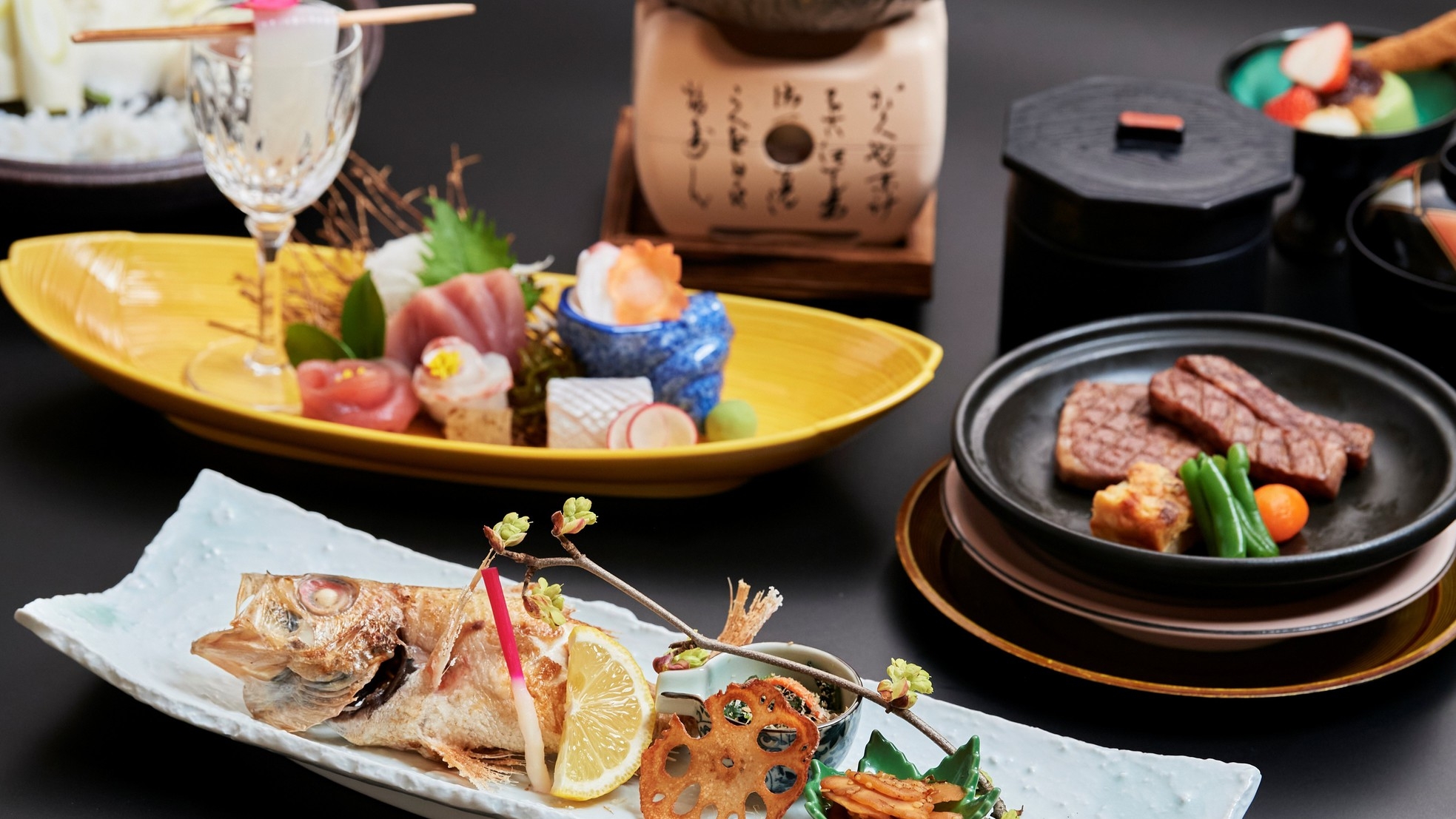 【期間限定】◆特選会席　味覚探訪◆〜鳥取産天然岩牡蠣「夏輝」白いか　のどぐろ　鳥取和牛 〜