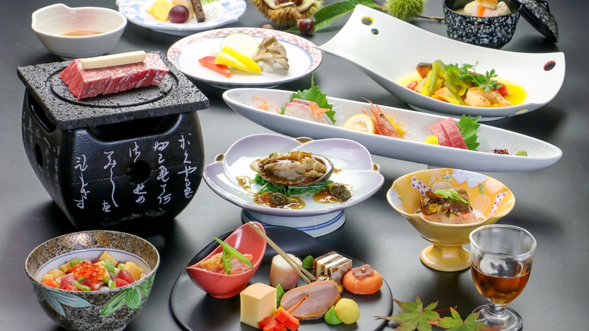 ・≪季-toki≫季節を彩る美食会席＊料理長一押し＊1ランク上の贅沢プラン　２食付