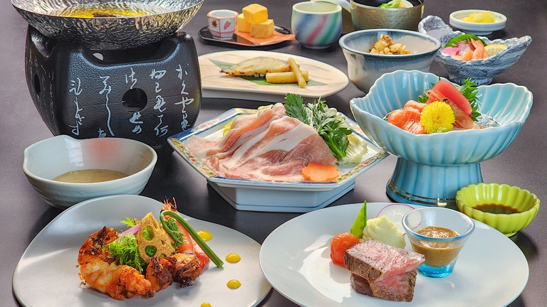 【春SALE】≪風-kaze≫黒毛和牛も旬の味覚も堪能できるわがままプラン　２食付