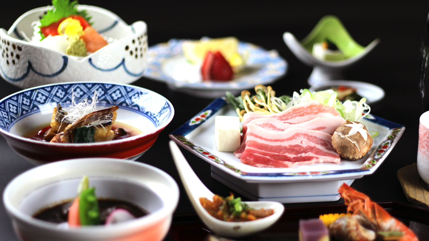 【 1日5組様★現地決済限定 】 月替わり御膳〜県産食材中心の和食膳♪コスパ重視さんにも◎　２食付