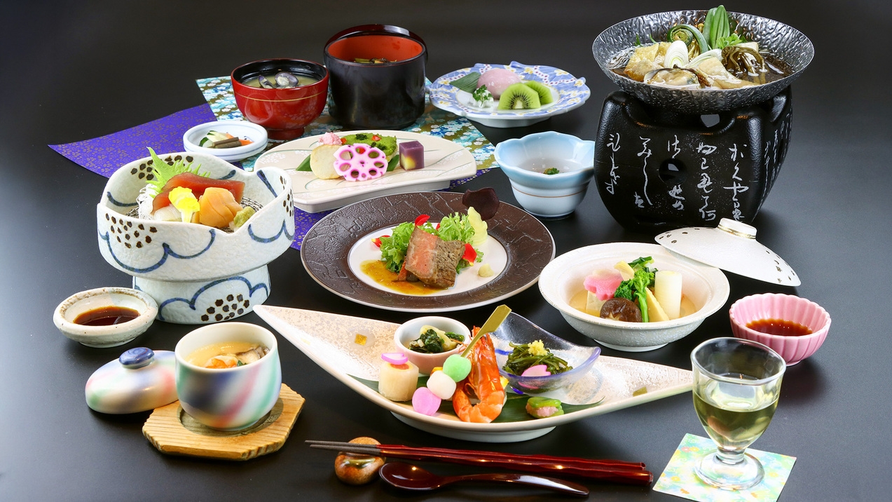 ・≪風-kaze≫人気No.1★県産牛も旬の味覚も堪能できるわがままプラン！　２食付