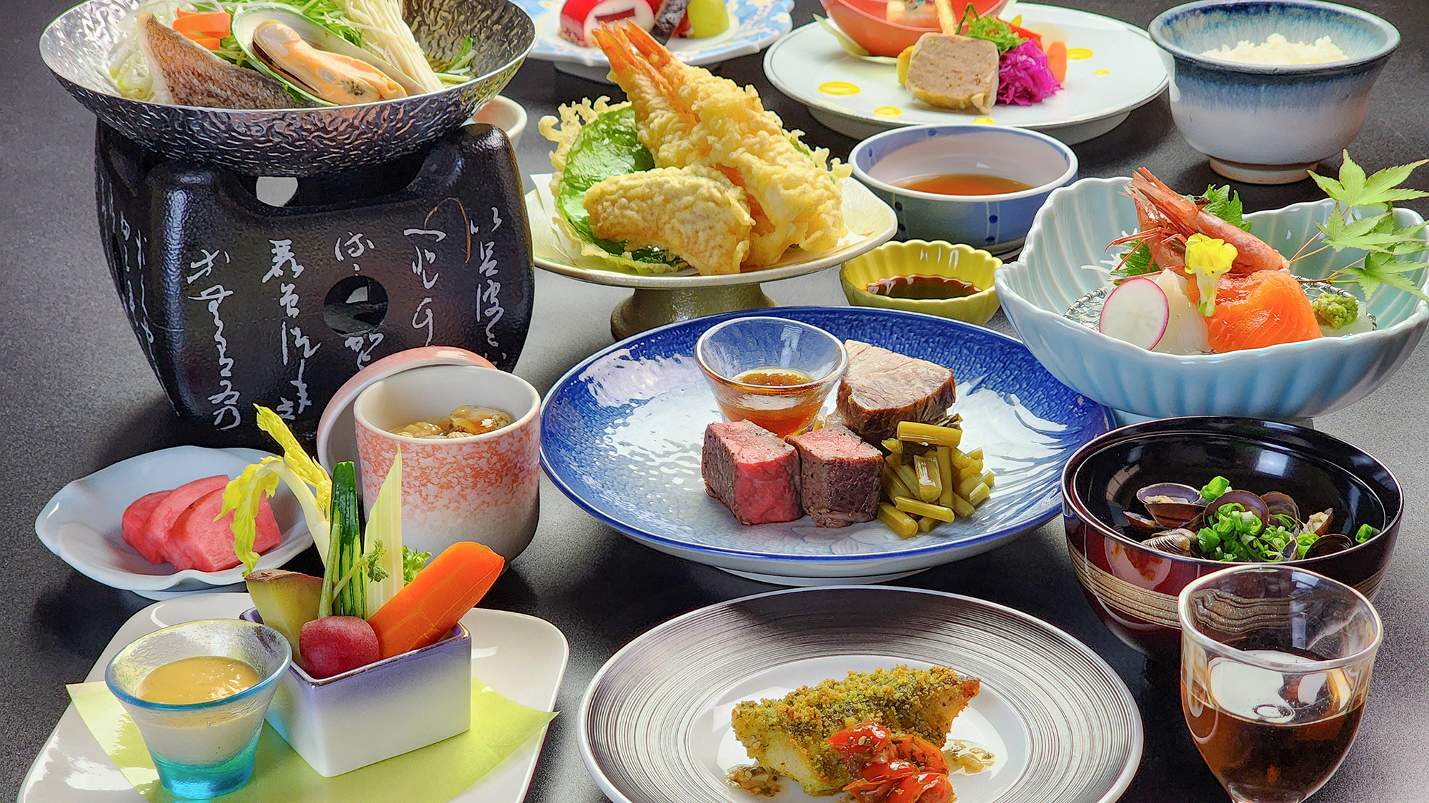 #悠-haruka　夏のお料理一例 リーズナブルコース