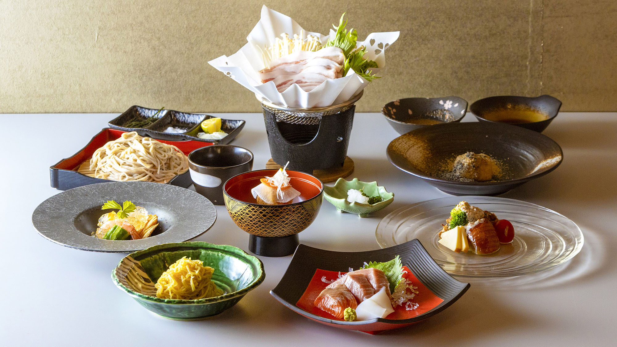 ・【孫八懐石コース一例】旬の地元食材を使った四季折々の懐石料理