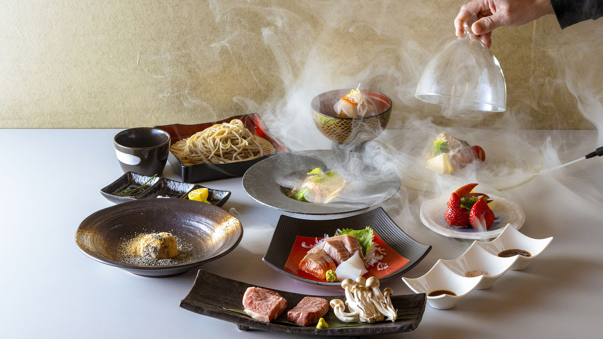 ・【孫八懐石コース一例】季節の新鮮な味覚を味わう