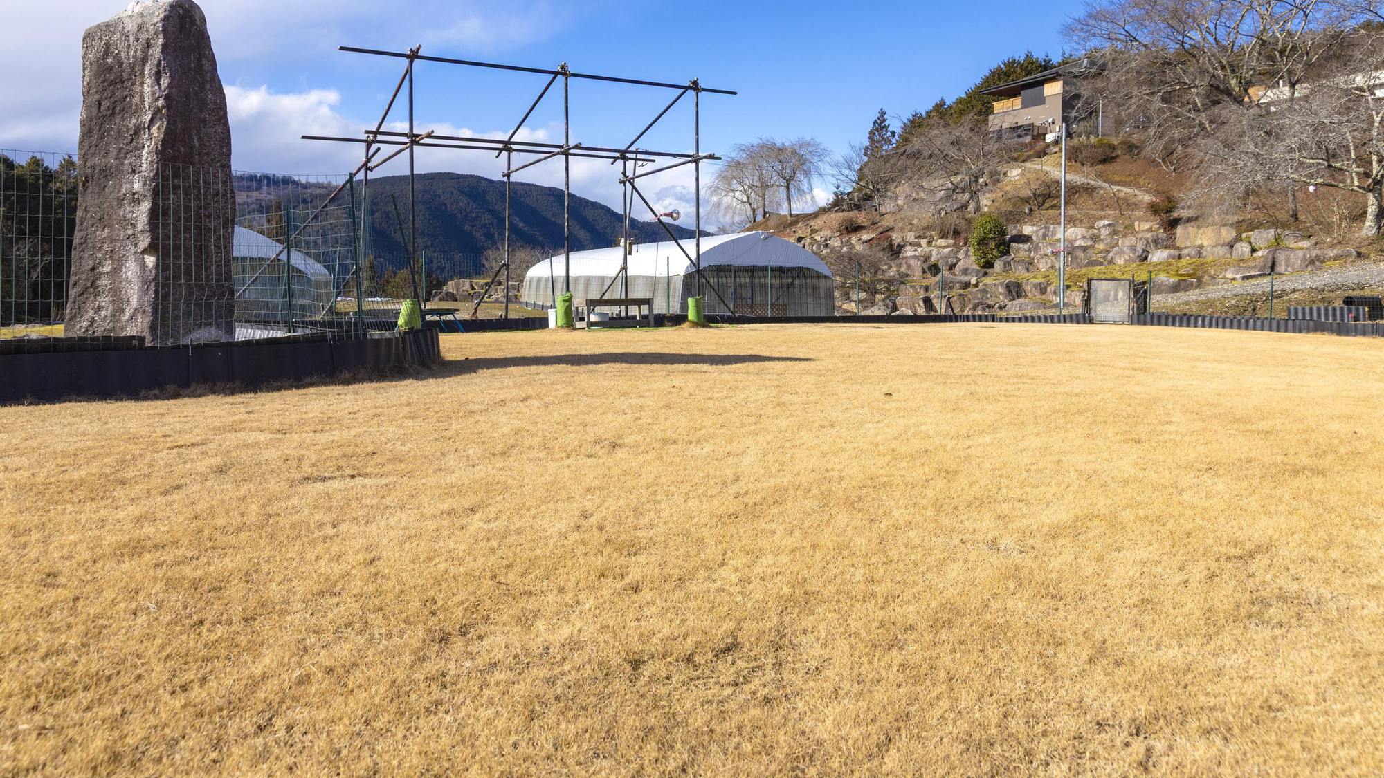 ・天然芝の屋外ドッグラン（徒歩約3分）