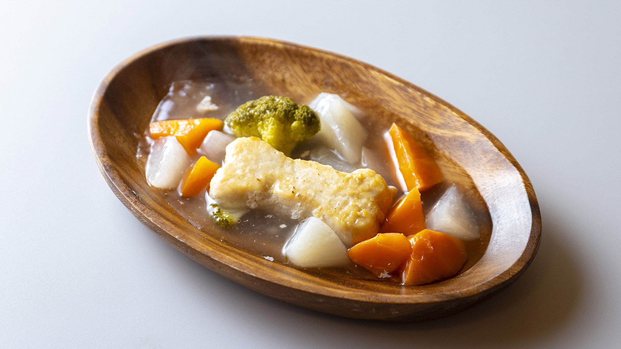 ・【ペット用ご飯一例】ささみのハンバーグ（しじみ出汁餡）