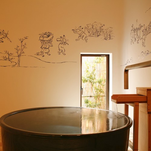 附樓“Hana noren”為客人提供私人溫泉☆昭和公共浴池概念“兔子舞”