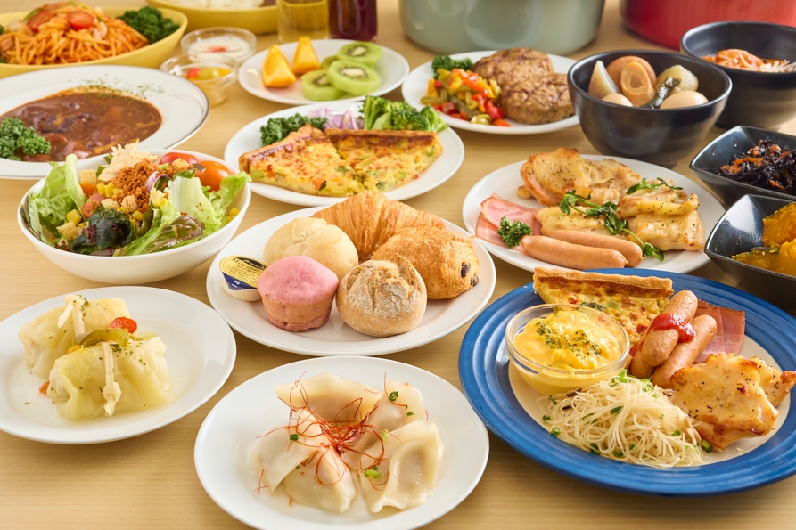 ブッフェ盛り付け一例