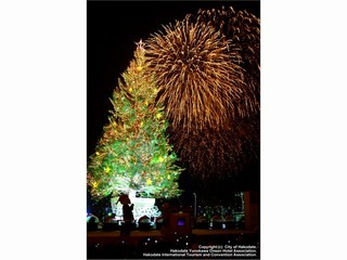 クリスマスファンタジーと花火