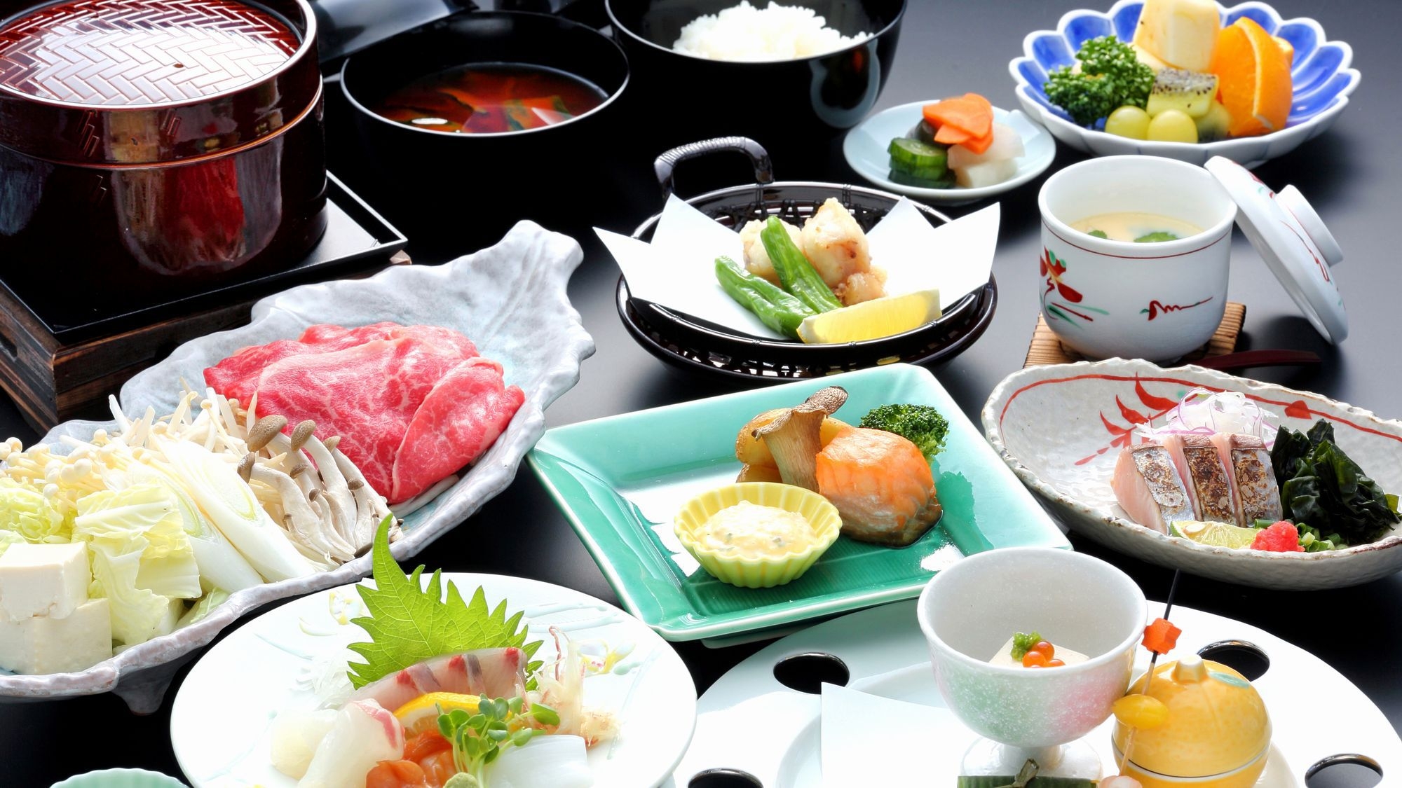 【スタンダード（本館）】瀬戸内の旬を彩る地魚と野菜の夕食会席【丸亀島の恋／夕朝食付】