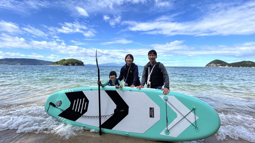 【SUP体験60分付】はじめてでも安心◎瀬戸内の海と遊ぶワクワク体験＆夏の思い出旅／夕朝食付