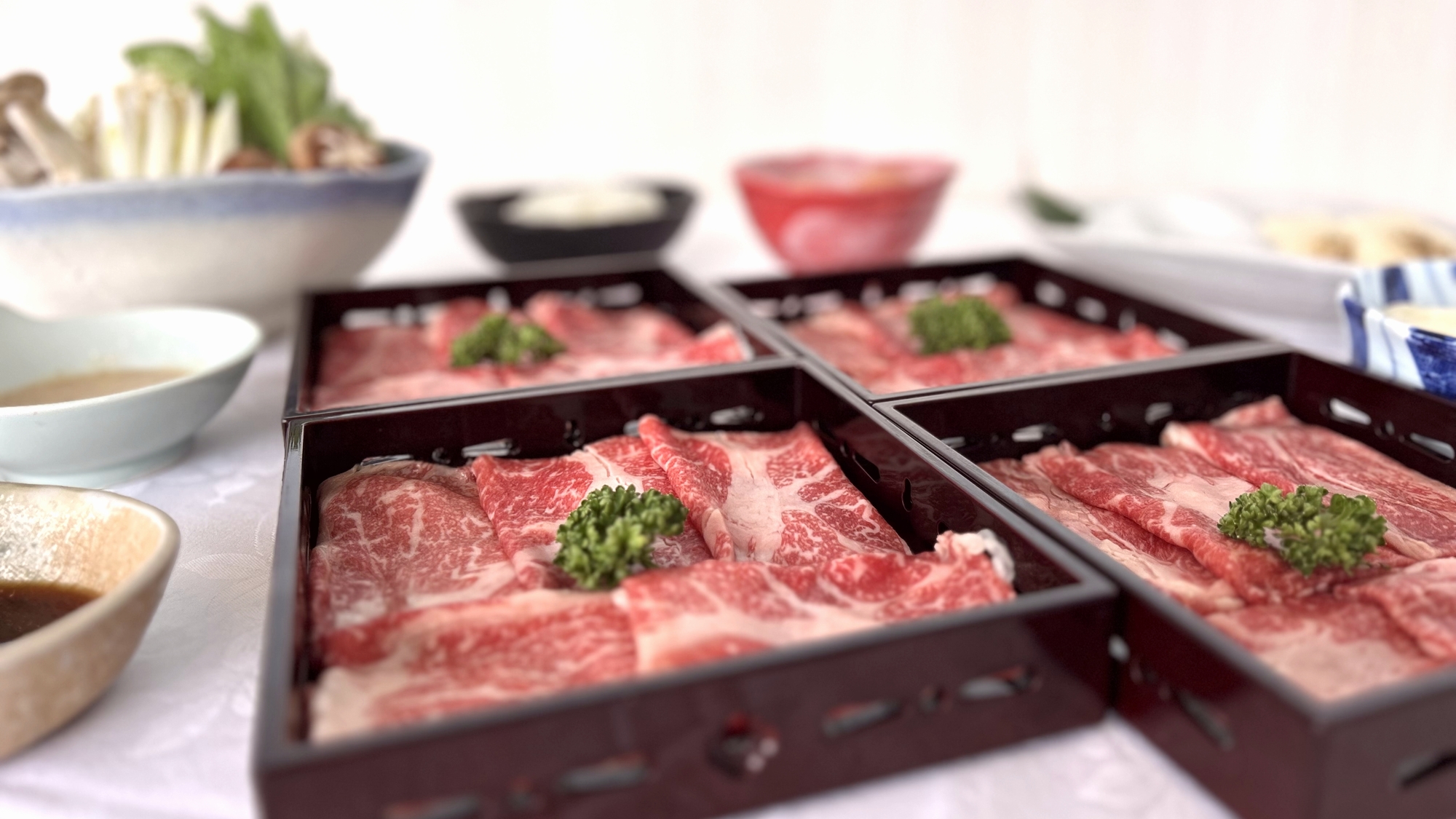 ◆冬季限定「国産牛ときのこ鍋」　※お料理イメージ