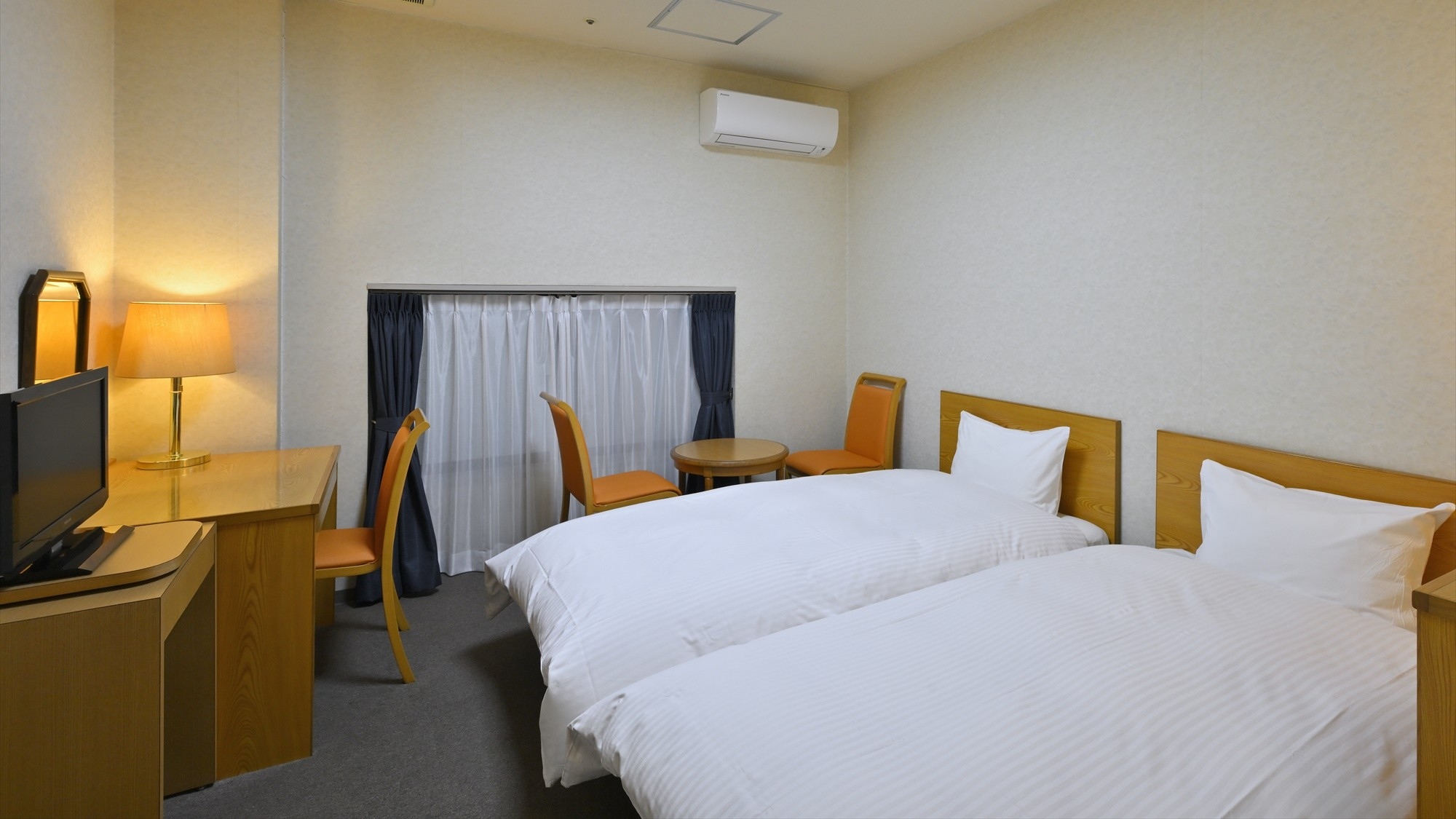 ◆【訳あり・禁煙】エコノミーツイン(15㎡) ※お部屋からの眺望はございません。