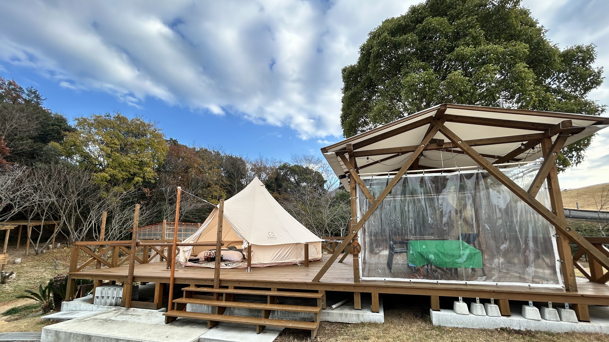 ◆ワンちゃんルーム（スイートテント）　※テントは２種類ございますが、お部屋はホテルにお任せとなります