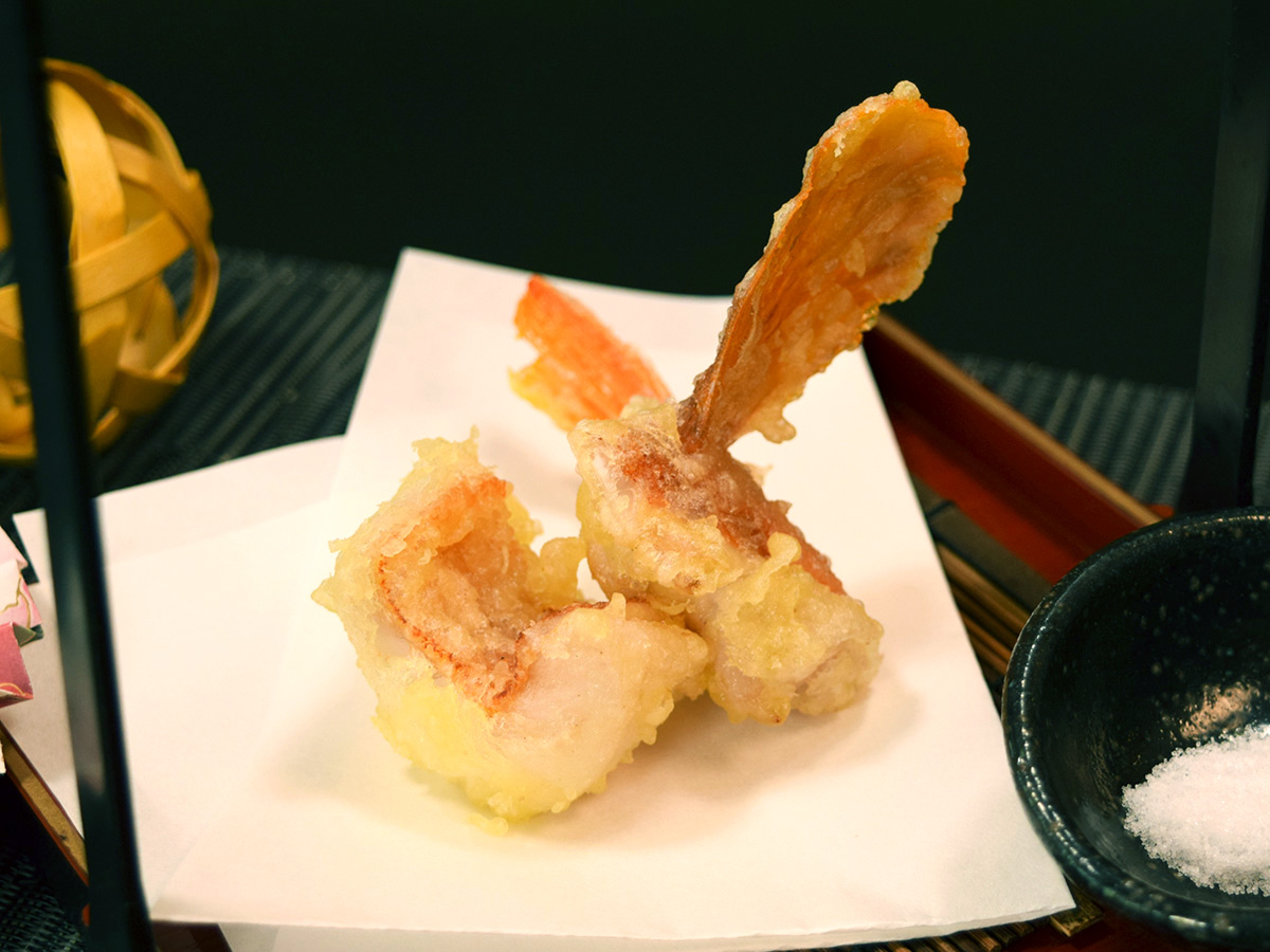 寿司会席：地魚の天ぷら