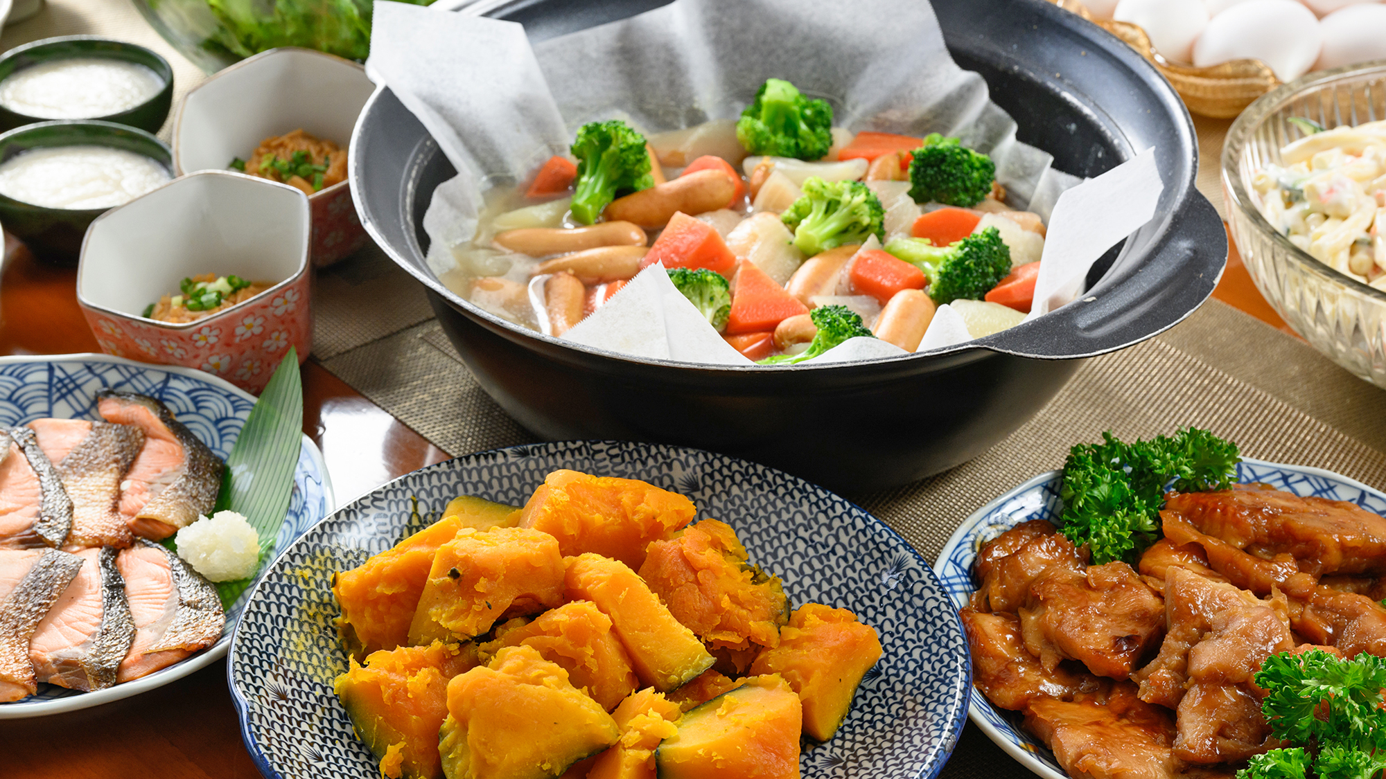 【朝食】宮城の名物も食べられる！真心込め手作りしたおふくろの味