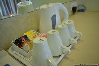 クワッドルームのアメニティー。