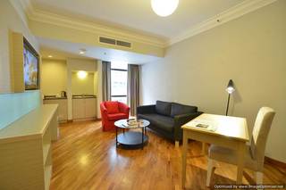 スイートルームは、広々とします。