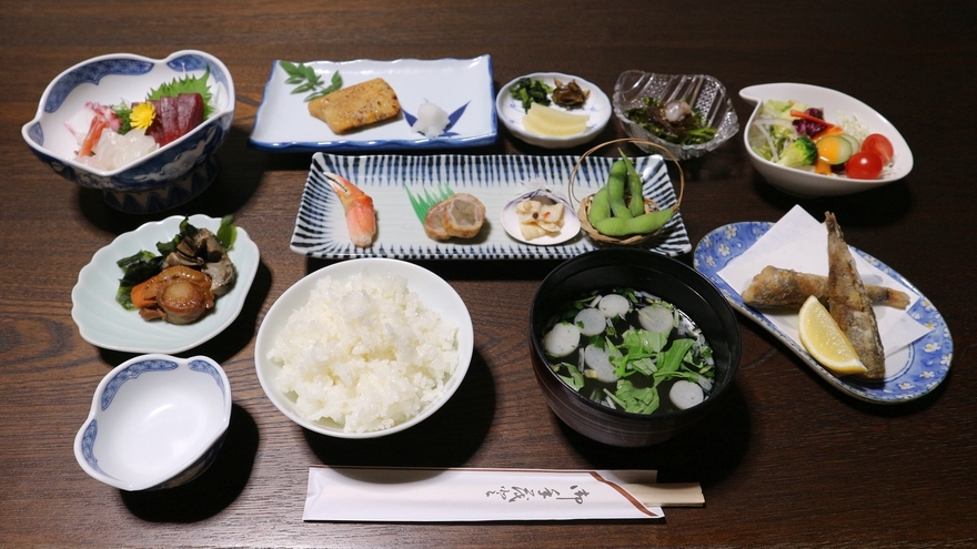 鮮度が自慢♪魚貝類たっぷり！浜野屋のスタンダード基本プラン(磯料理2食付)