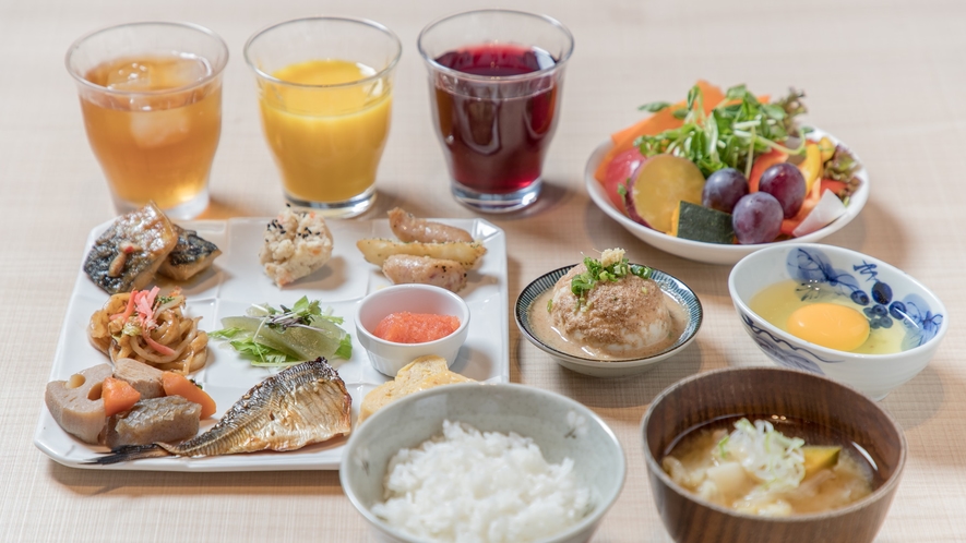 【朝食ブッフェ】九州の食材をふんだんに使ったお料理をご準備しております♪