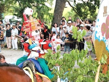 平安時代から続く若一王子神社例祭  こども流鏑馬！
