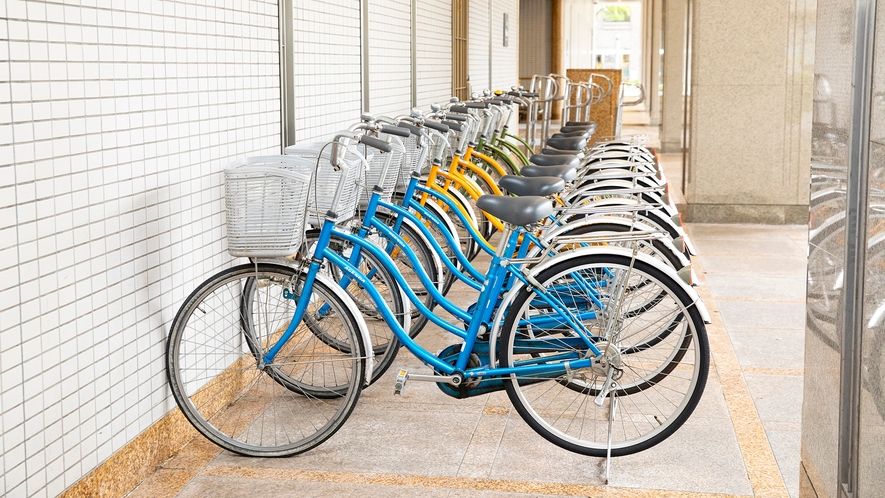 【レンタルサイクル】ご宿泊のお客様は、最大4時間まで無料で自転車をご利用いただけます。