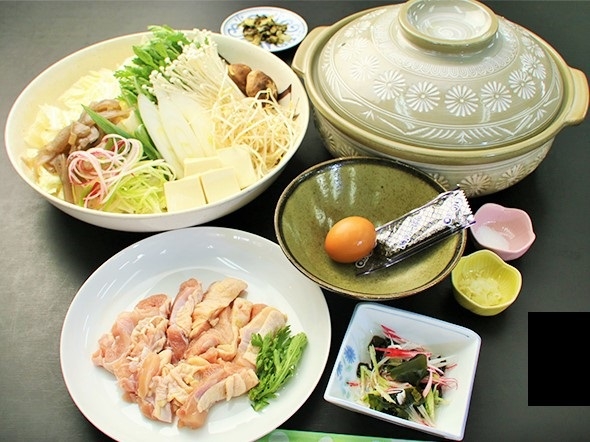 【チョイスプラン】国産若鶏のすき焼きor水炊きorうどん鍋★美味しくリーズナブル大人気プラン★