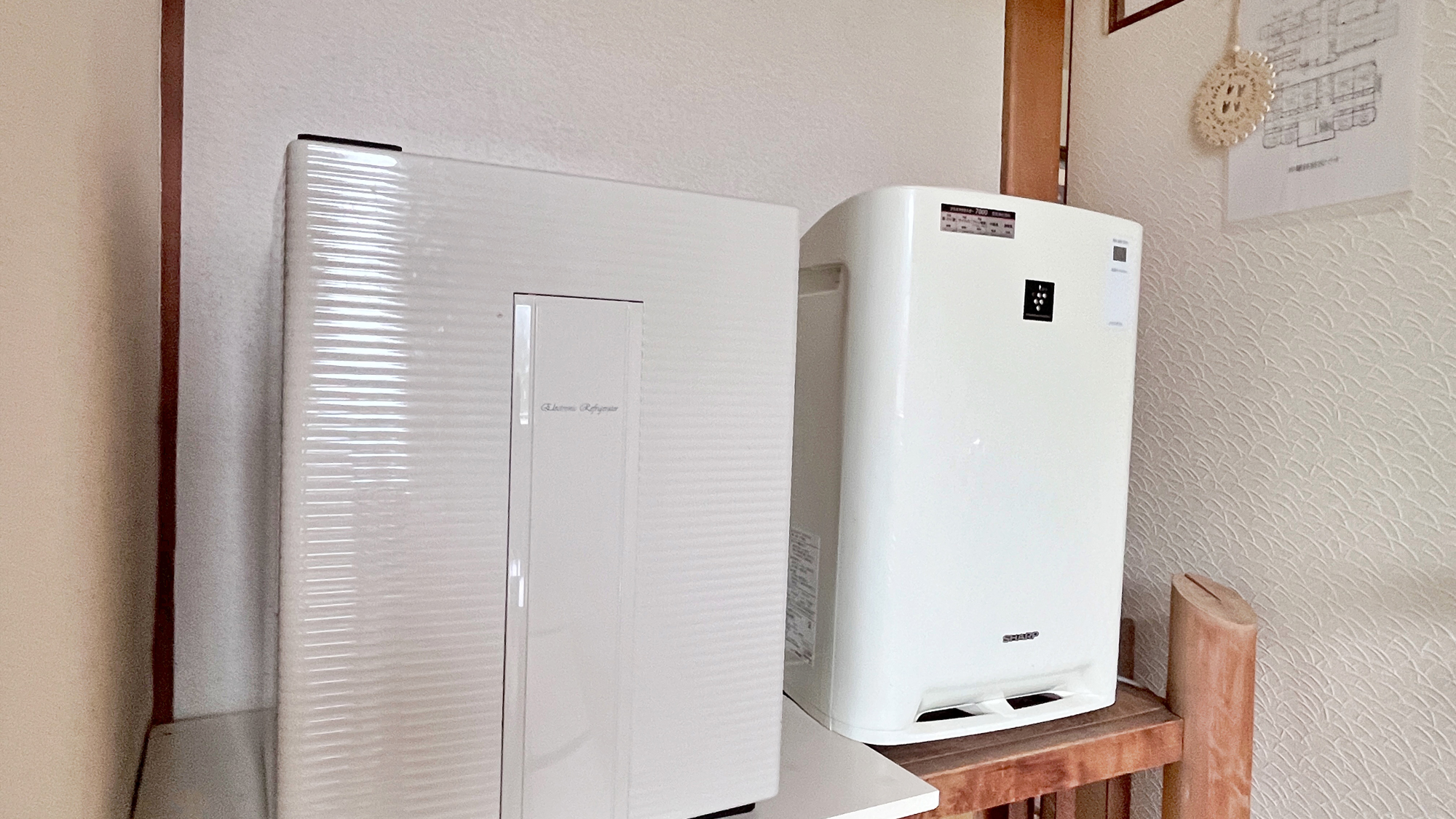 【客室（ペット専用和室・6畳）】冷蔵庫＆空気清浄機