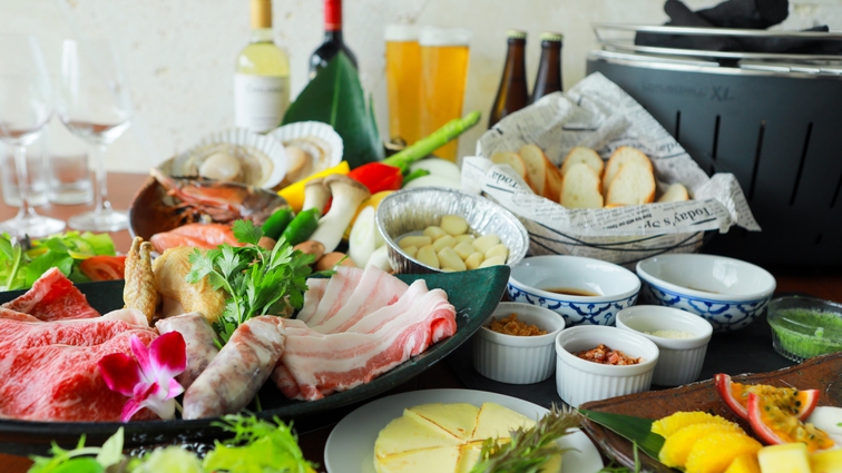 【夕・朝付】夏季限定！お部屋のテラスでBBQ＆レストラン朝食付プラン