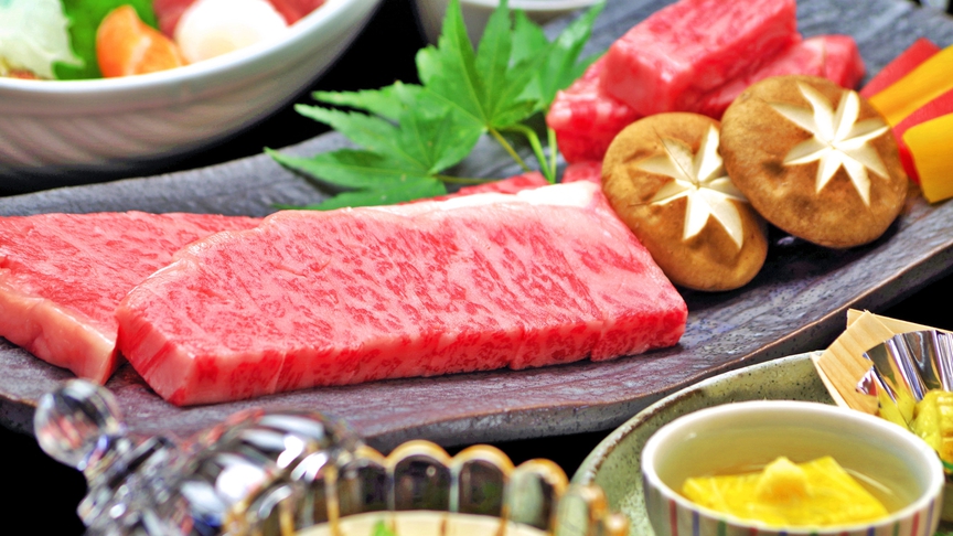 2食付◆厳選【飛騨牛】☆鉄板焼き☆とろけるお肉でボリューム満点プラン