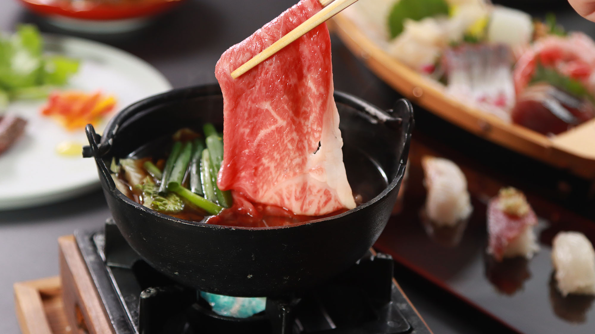 ★【料理】氷見牛すき焼き＆海鮮