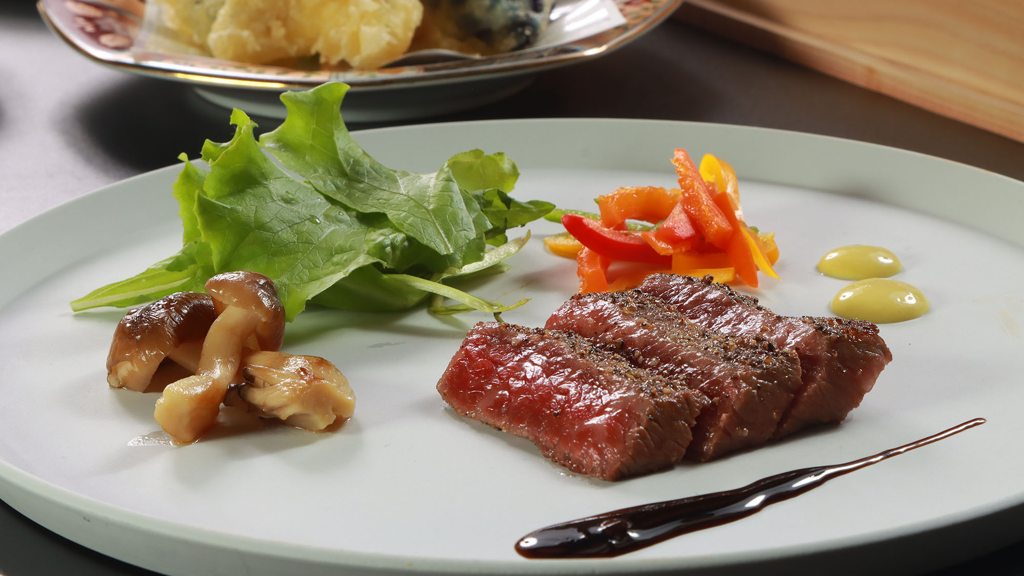 ★【料理】氷見牛ステーキ＆海鮮