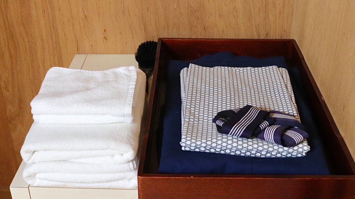 【アメニティ】浴衣はお部屋にございます。