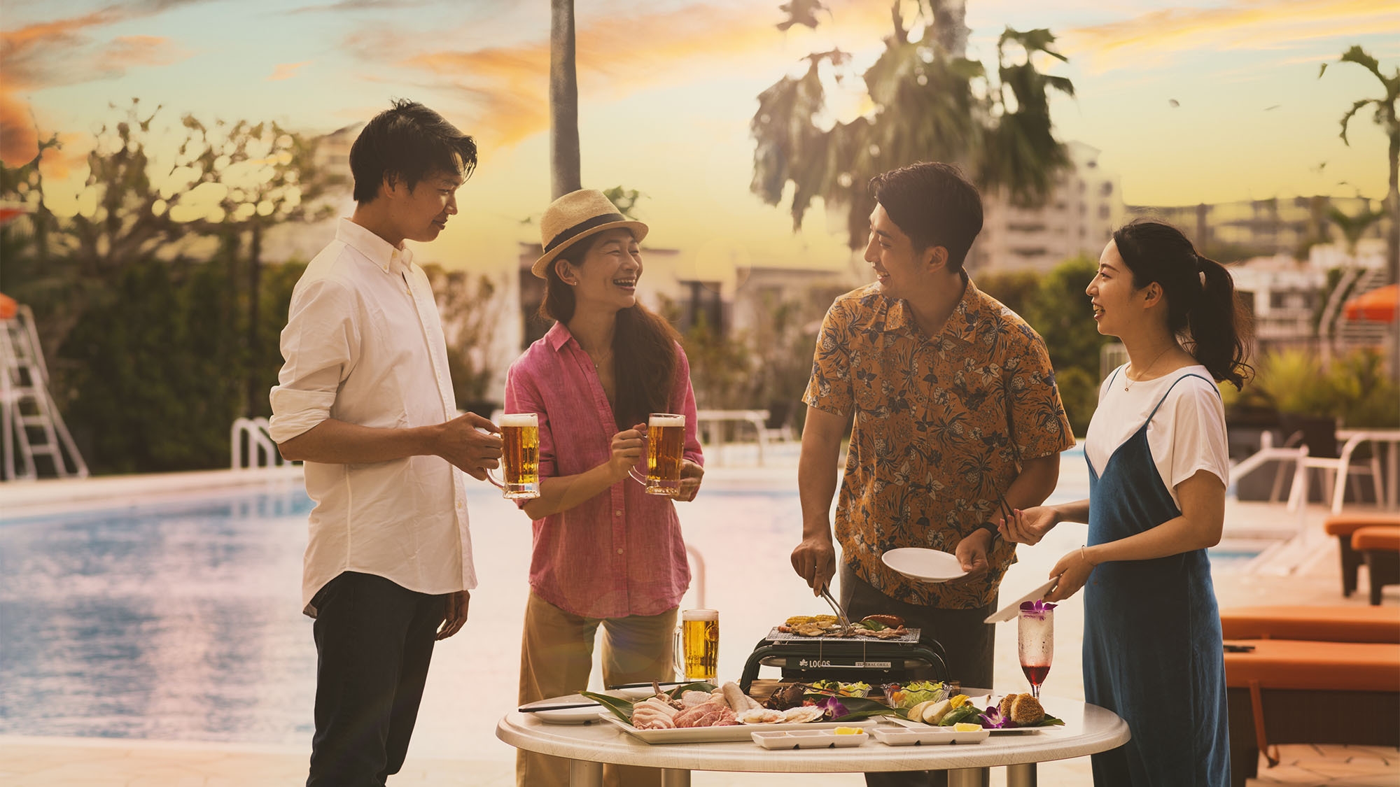 南国情緒溢れるプールサイドBBQディナー＆沖縄メニューも豊富な朝食ビュッフェ★2026
