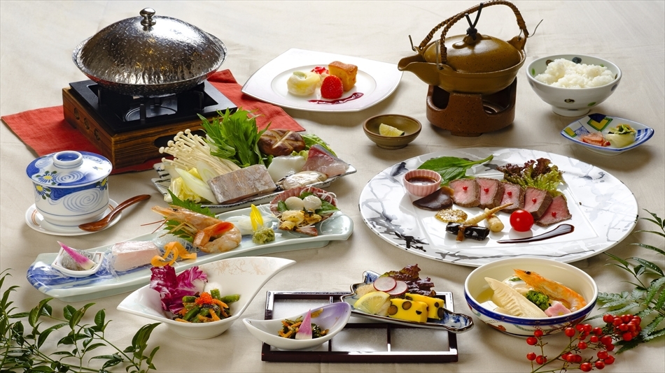 【イチオシ！】「ウニポン」と「肝醤油」でいただく『アワビのしゃぶしゃぶ』×『紀州の山海の幸』プラン♪