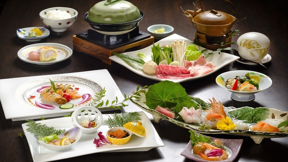 【イチオシ！】「ウニポン」と「肝醤油」でいただく『アワビのしゃぶしゃぶ』×『紀州の山海の幸』プラン♪