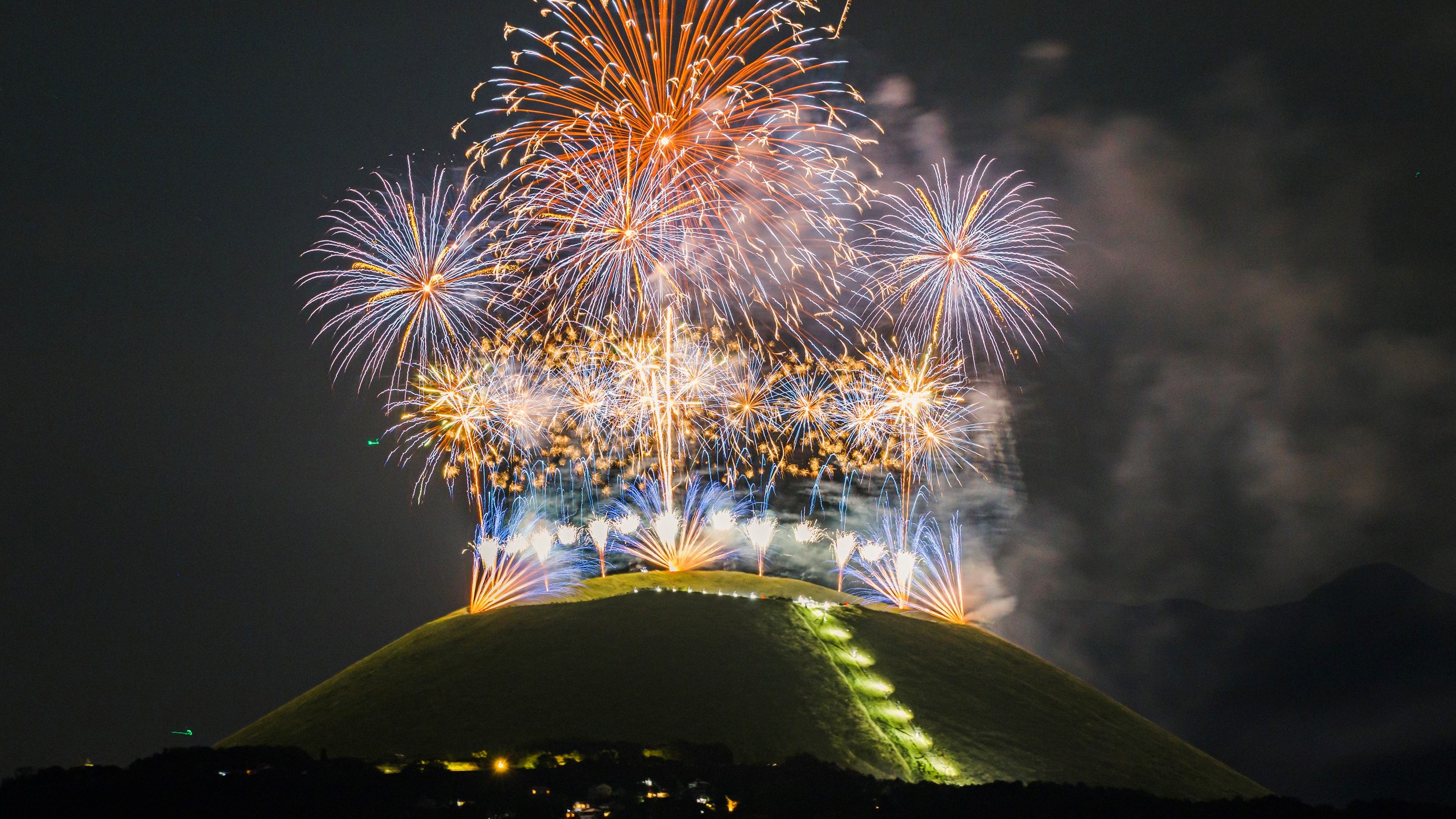 山の花火大会大室山