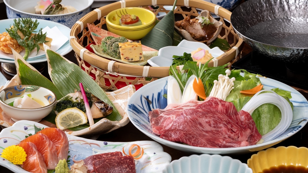 【LUXDAYSセール】白樺林に囲まれた名湯白骨の湯と野趣あふれる創作料理を堪能《貸切露天風呂無料》