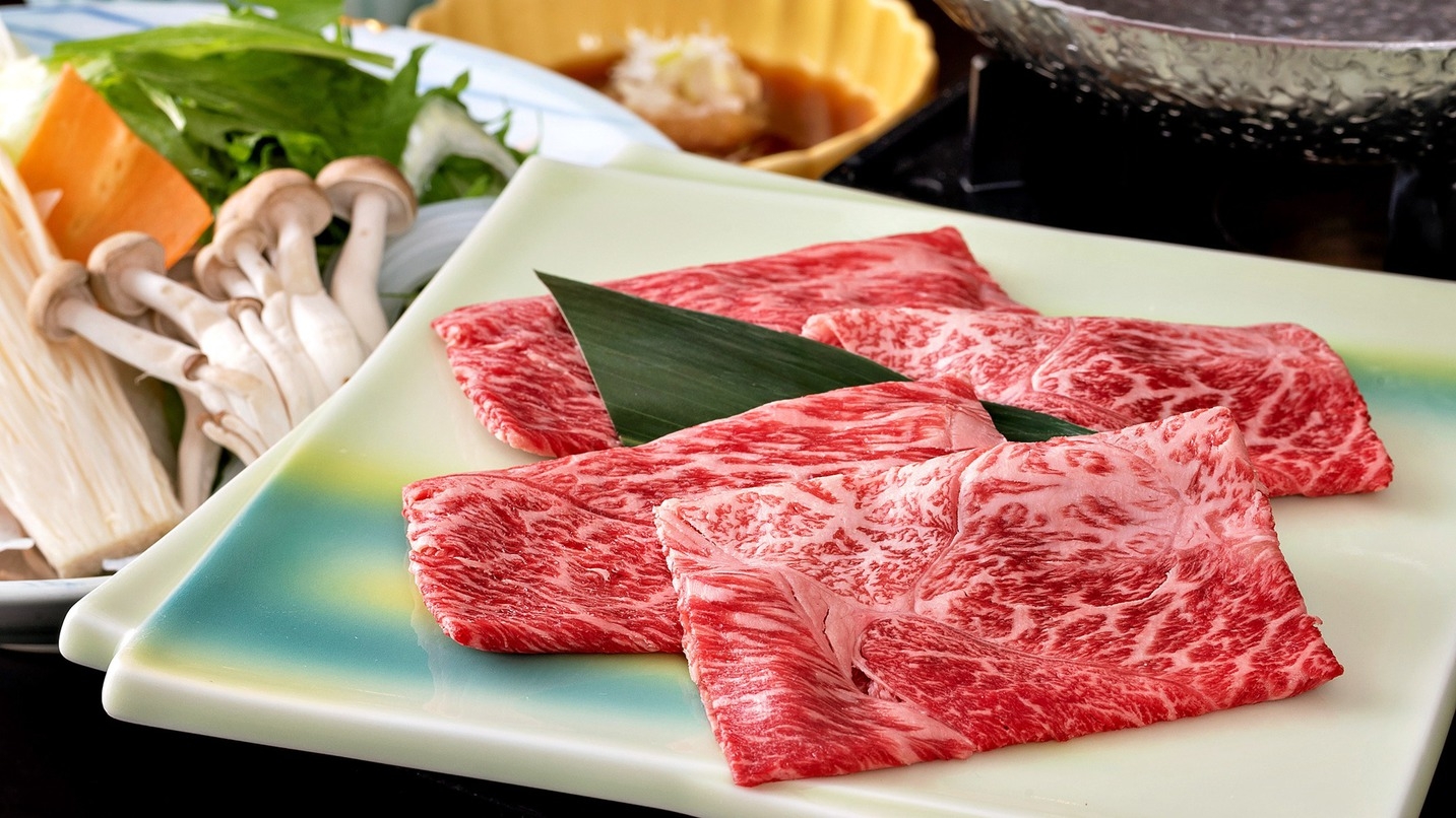 【信州牛堪能プラン】信州牛3倍＋信州豚の贅沢会席！白樺林に囲まれた名湯｜無料貸切露天風呂