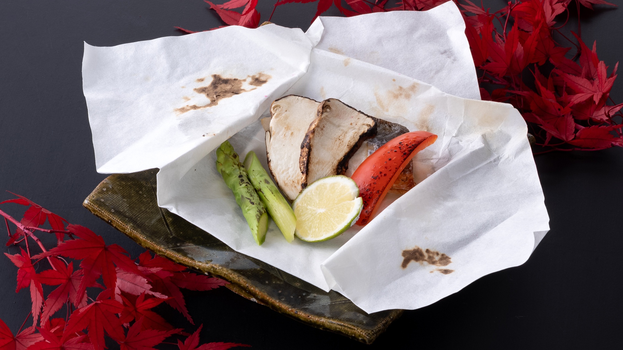 【松茸会席・奉書焼き】秋の贅沢！期間限定・松茸尽くしプラン　※画像はイメージです